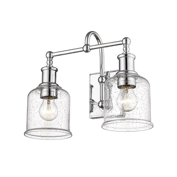 Z-Lite Bryant 2 Light Vanity, Chrome And Clear Seedy 734-2V-CH - main